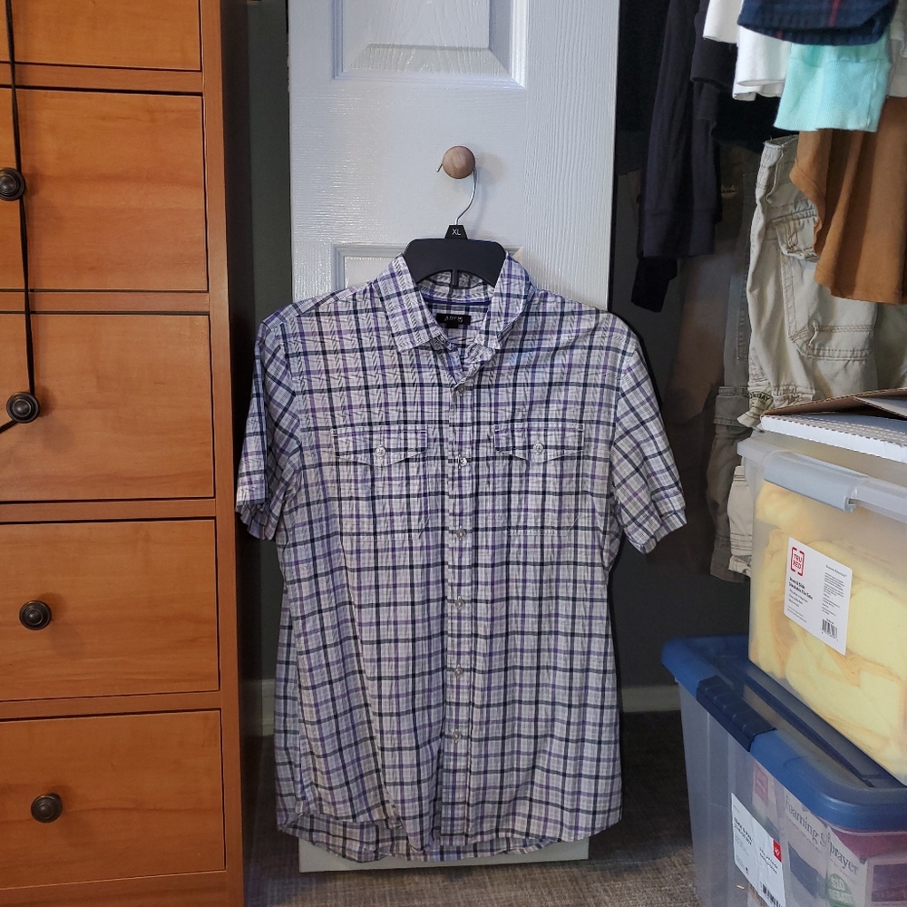 APT 9 Button Down Shirt Sleeve T-Shirt